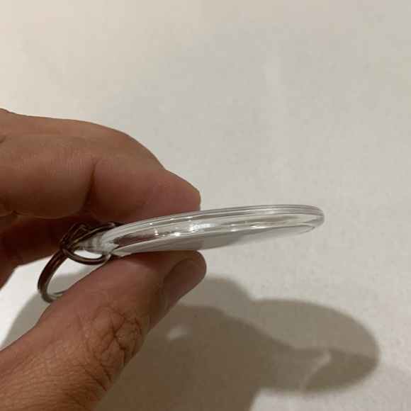 Posh Party Love Keyring - double-sided - silver key ring - Picture 3 of 4